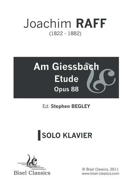 Am Giessbach Etude, Opus 88