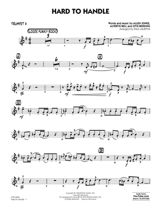 Hard to Handle (arr. Paul Murtha) - Trumpet 4