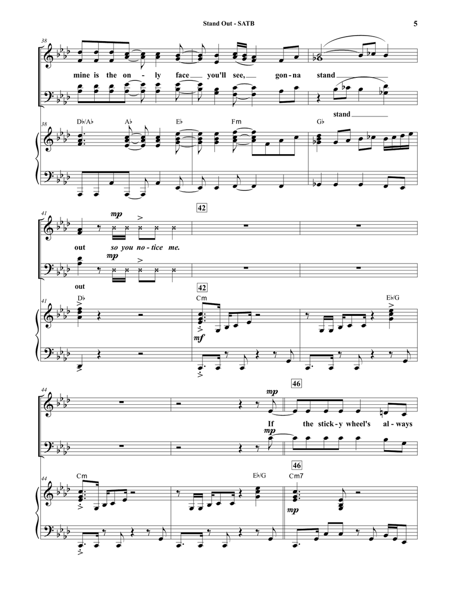 Stand Out 4-Part scores gallery preview page 5