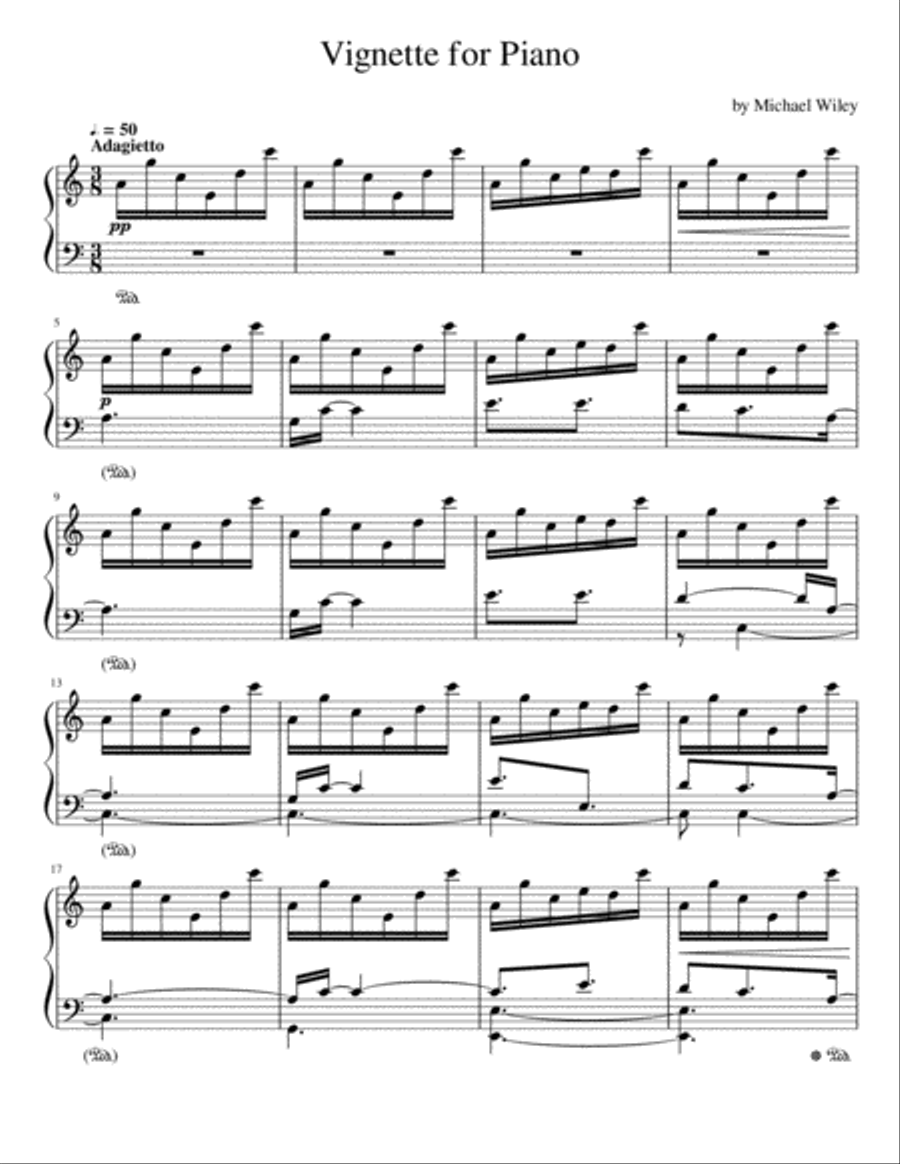 Vignette for Piano Vignette for Piano Piano Solo scores gallery preview page 1