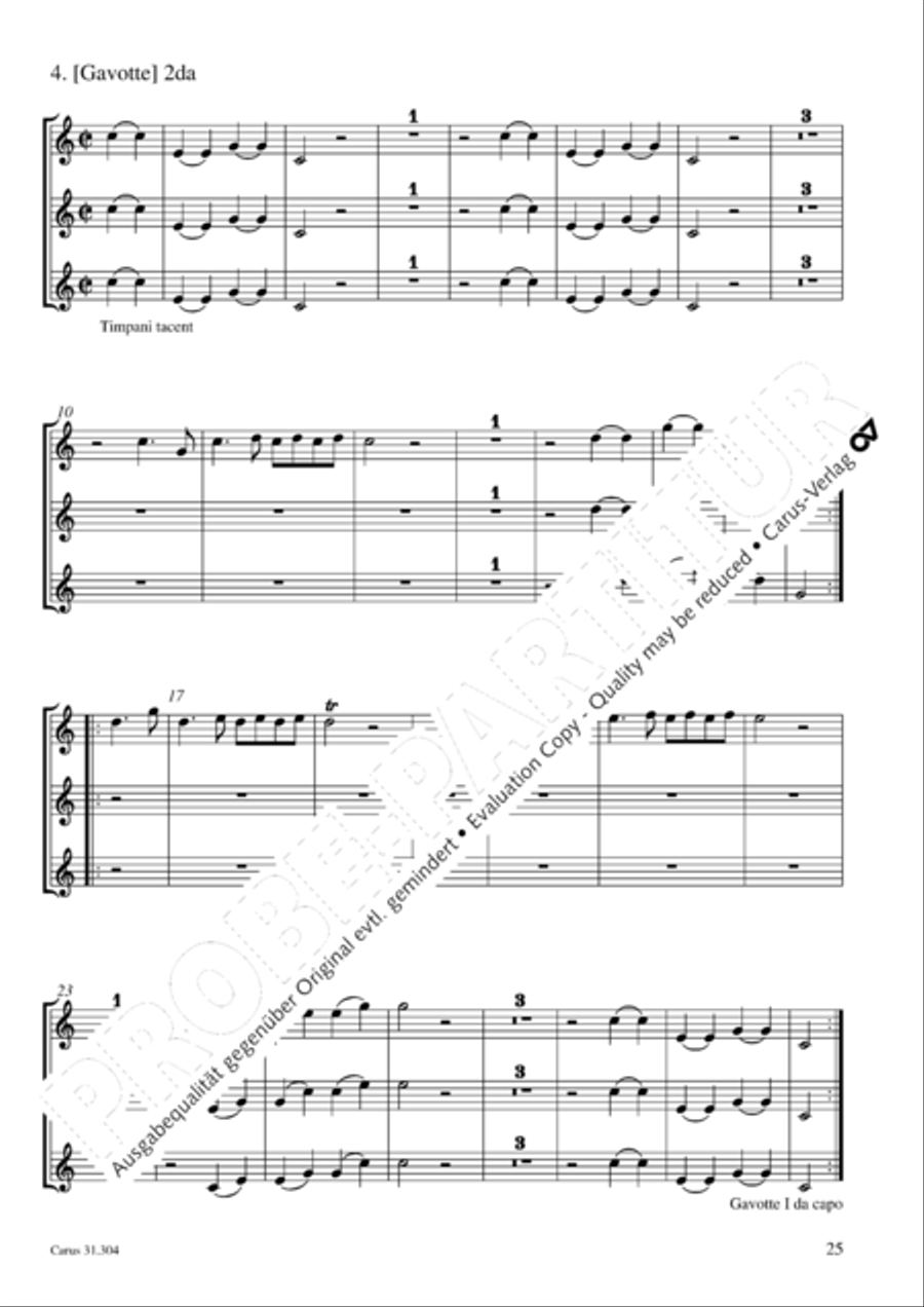 Bach for Brass 4: Works for orchestra Collection / Songbook scores gallery preview page 26