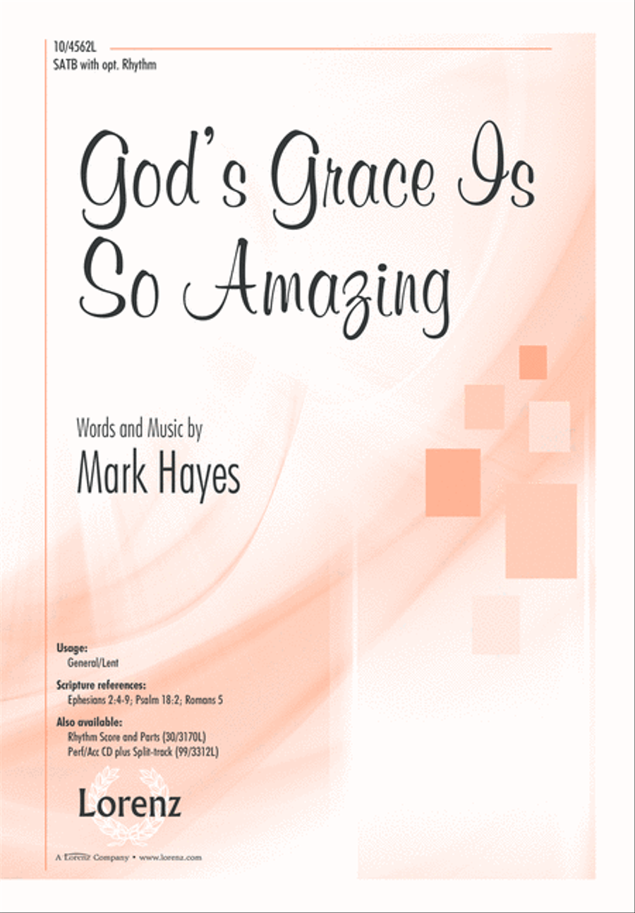 God’s Grace Is So Amazing 4-Part scores gallery preview page 2