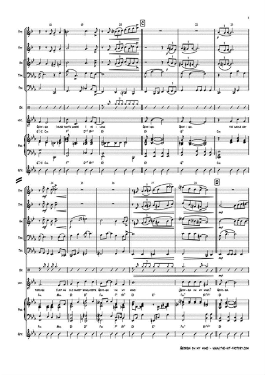 Georgia On My Mind School and Community scores gallery preview page 3