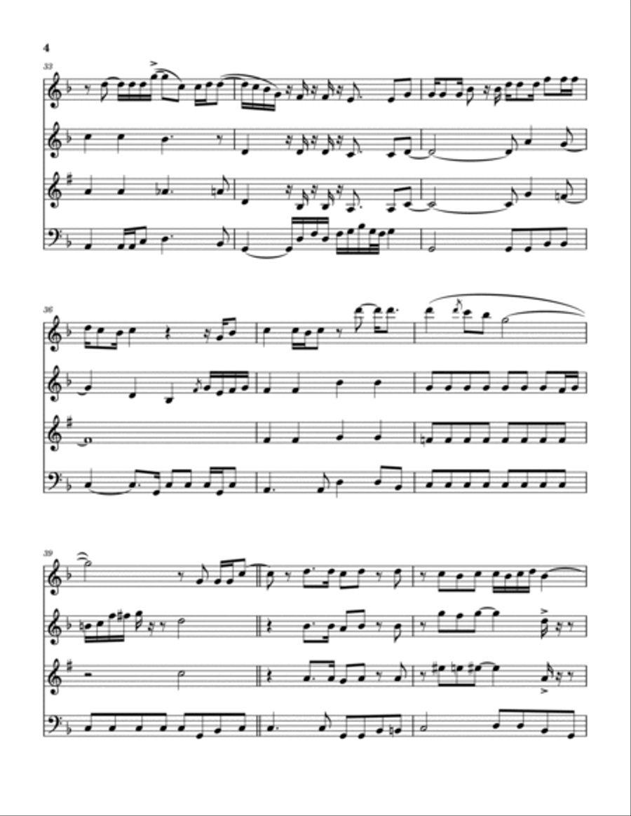 People Gotta Move Woodwind Quintet scores gallery preview page 5