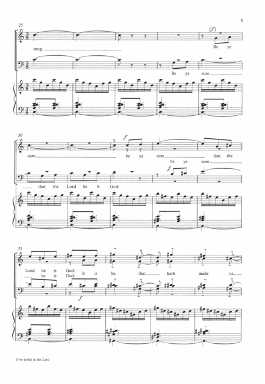 O be joyful in the Lord 4-Part scores gallery preview page 3