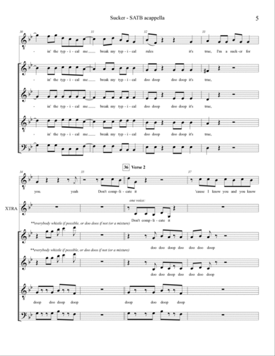 Sucker 4-Part scores gallery preview page 5