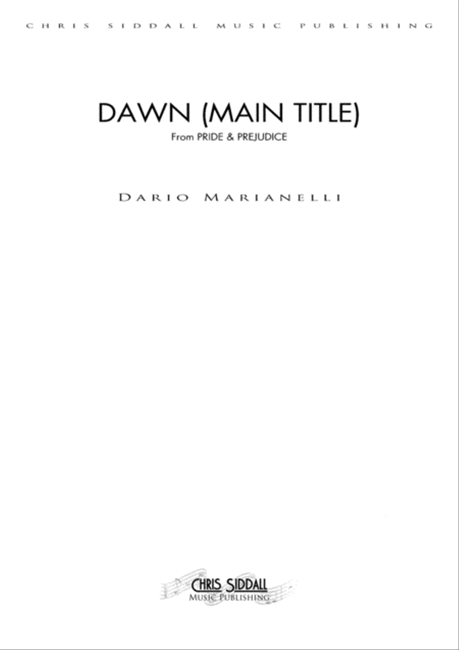 Dawn Piano Solo scores gallery preview page 1