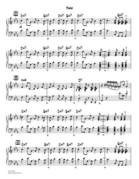 Goomba Boomba - Piano