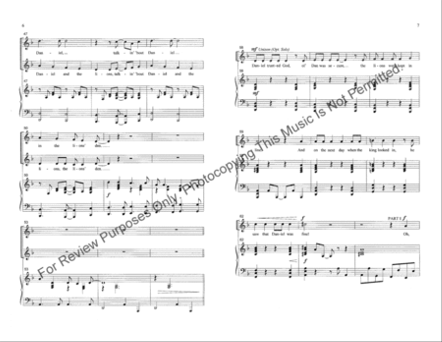 Daniel 2-Part scores gallery preview page 4
