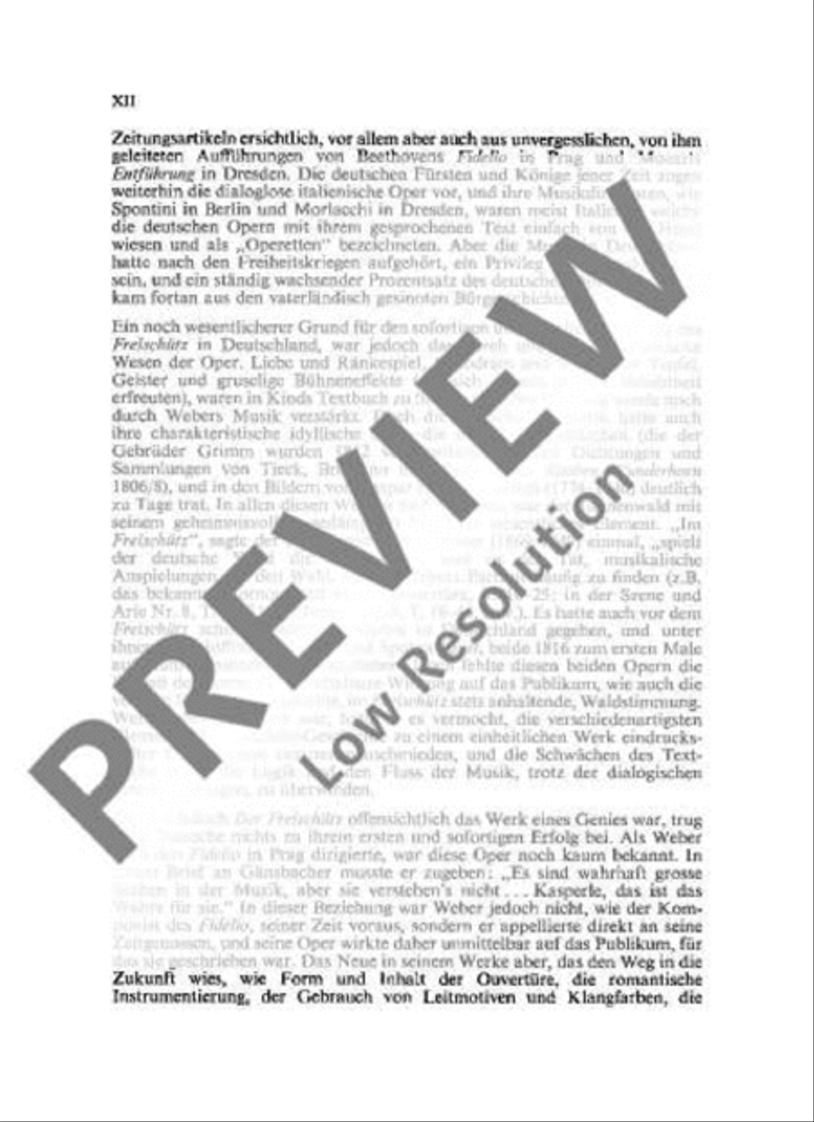 Der Freischütz Choir scores gallery preview page 13