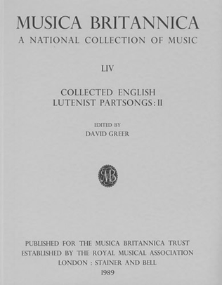 Collected English Lutenist Partsongs II