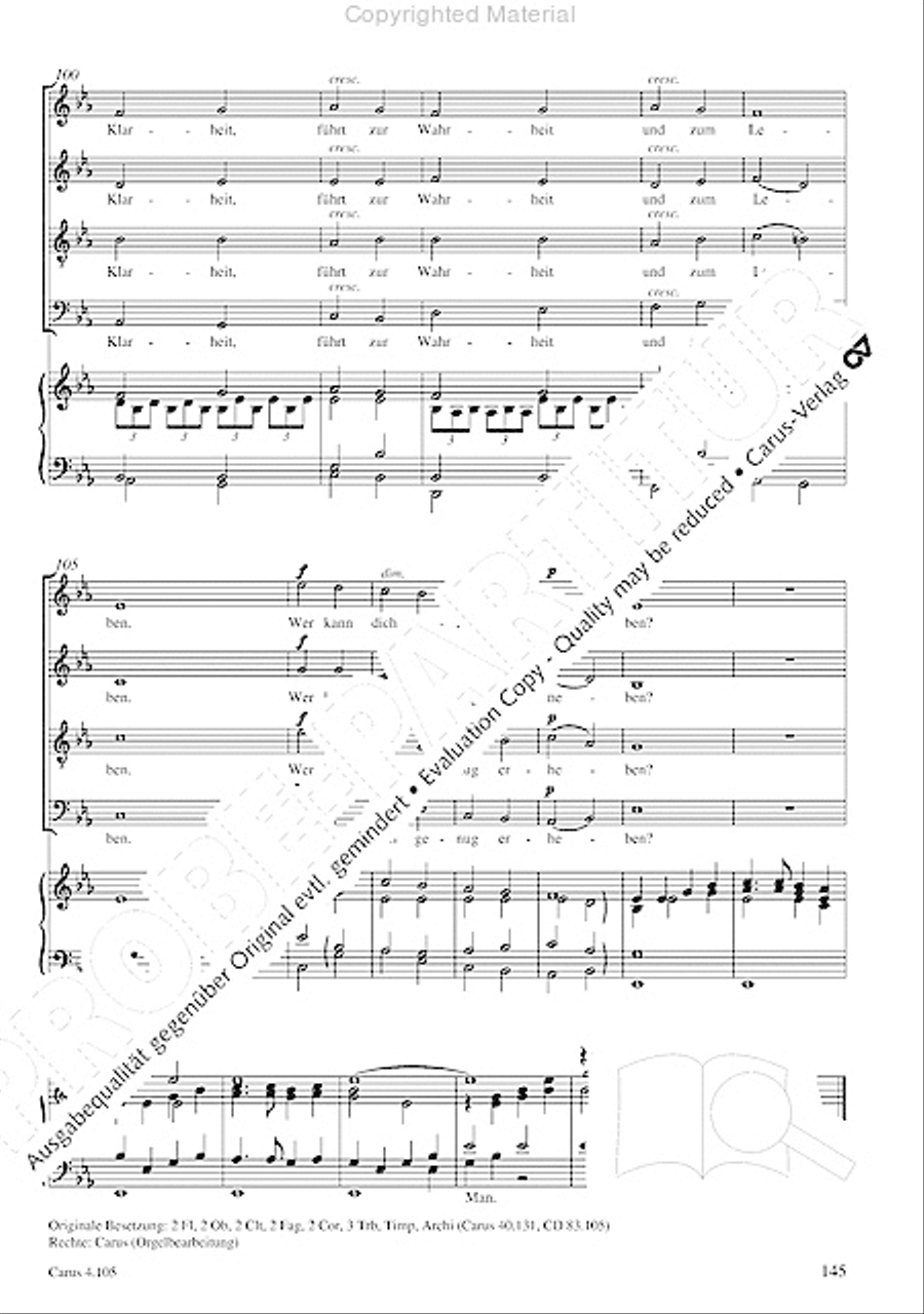 Choral collection Mendelssohn - editionchor Choir scores gallery preview page 146