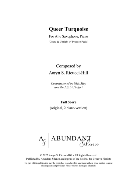 Queer Turquoise (original 2 piano version)