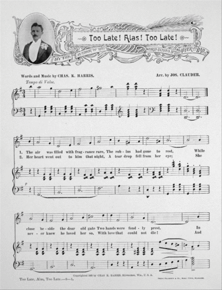 Too Late! Alas! Too Late Voice scores gallery preview page 2