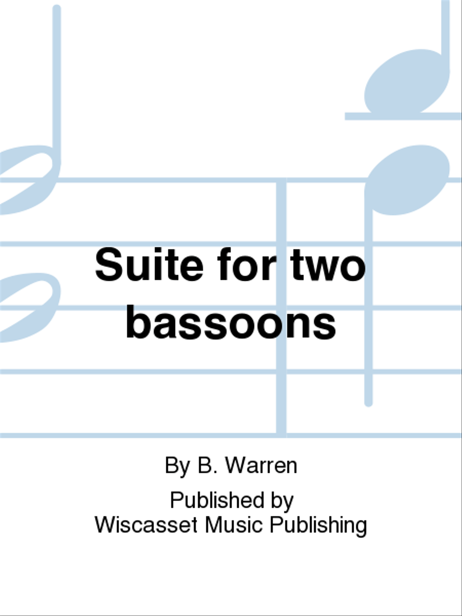 Suite for two bassoons Bassoon scores gallery preview page 1