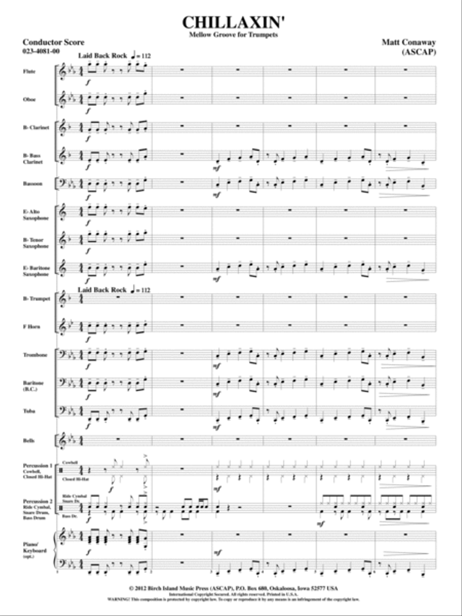 Chillaxin' Concert Band scores gallery preview page 2