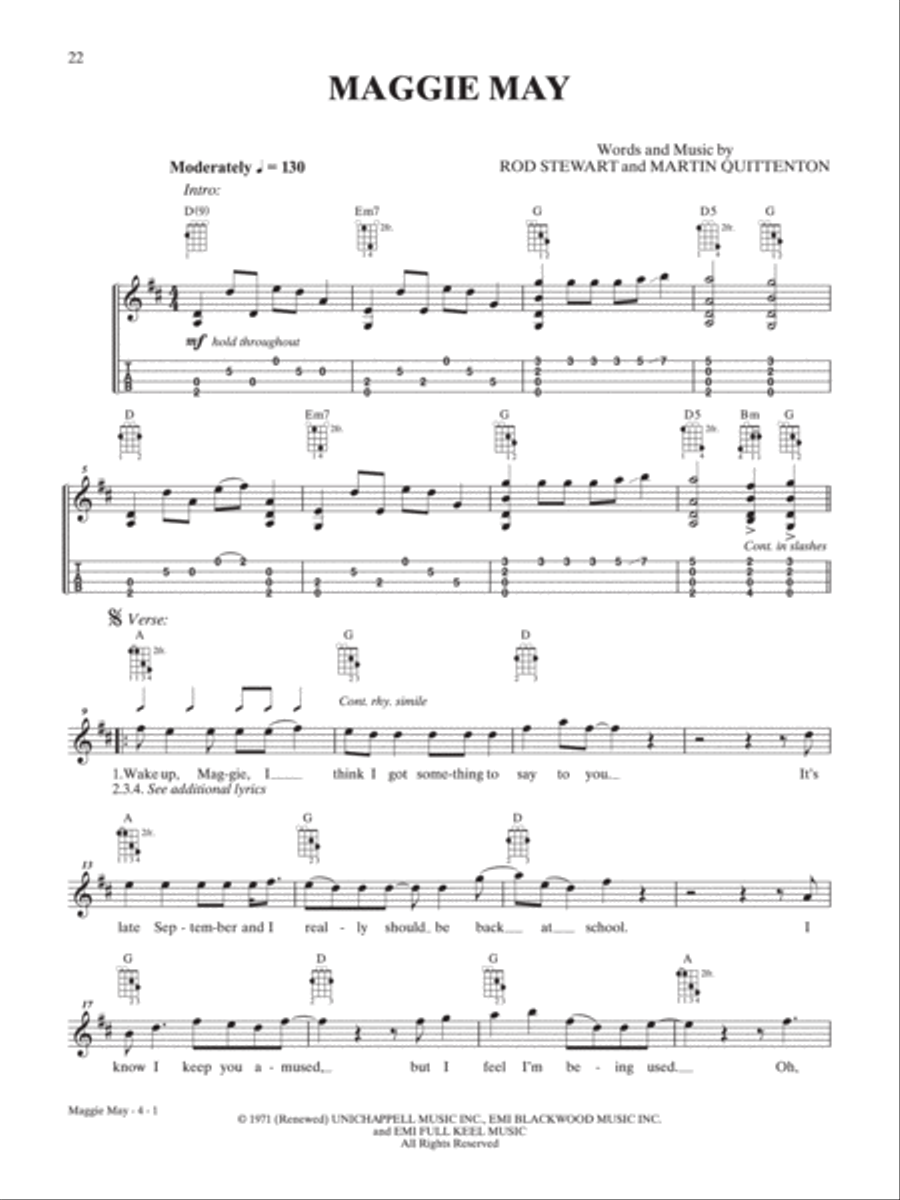 Maggie May Mandolin scores gallery preview page 1