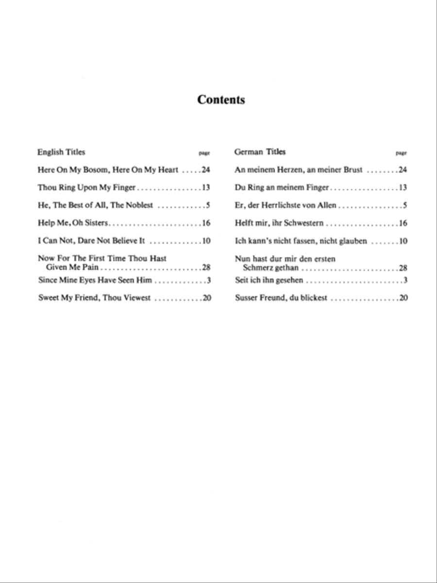 Woman's Life and Love (Frauenliebe und Leben), Op. 42 Voice scores gallery preview page 4
