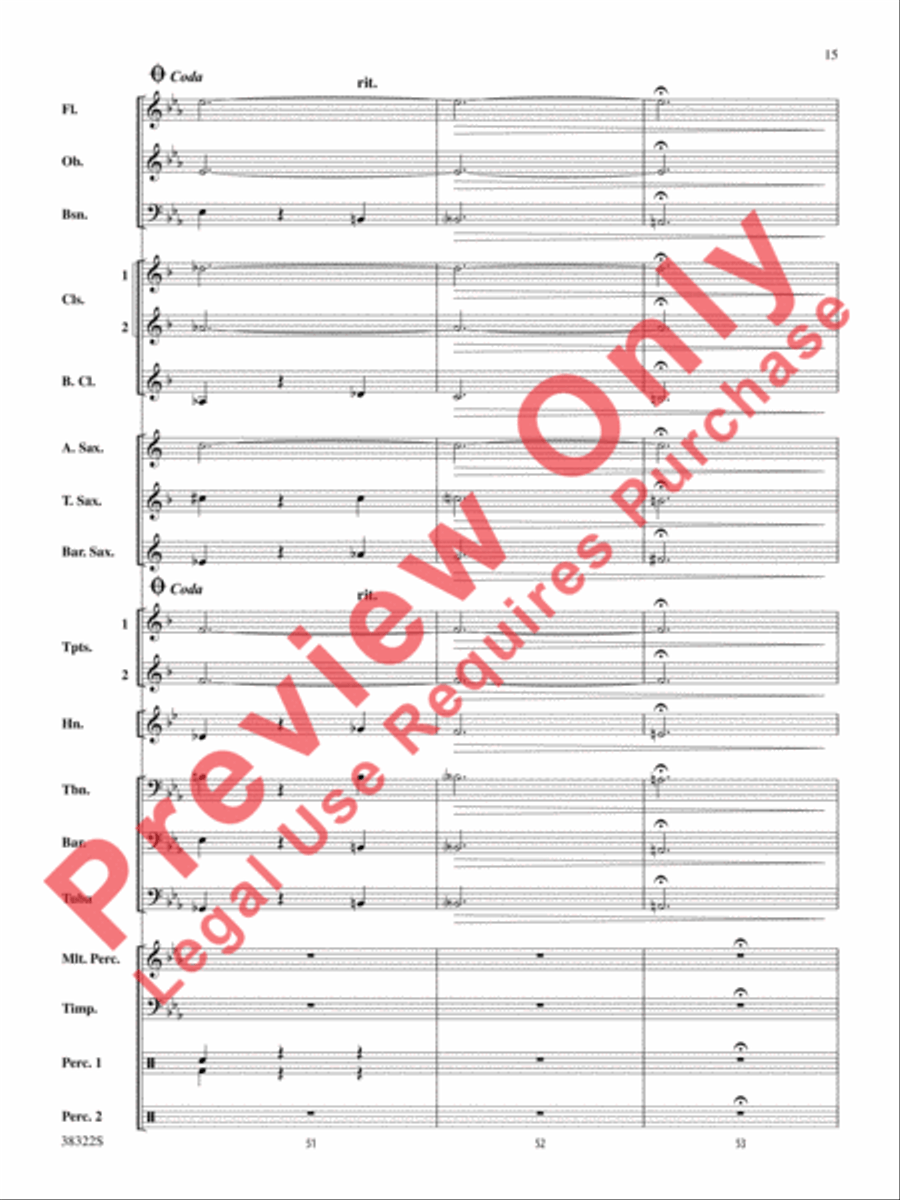 Gesu Bambino Concert Band scores gallery preview page 15