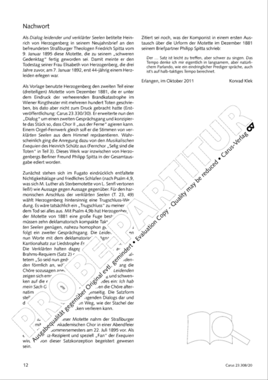 Ist doch der Mensch gar wie Nichts 4-Part scores gallery preview page 13
