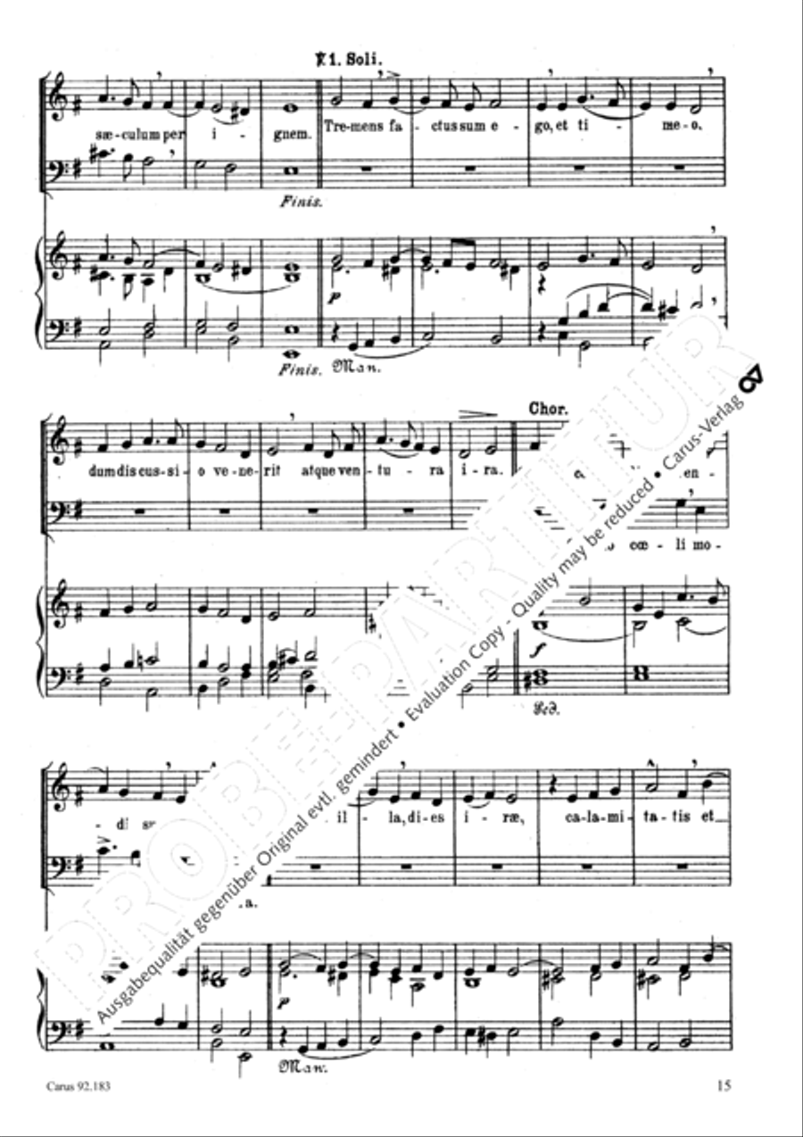 Missa pro defunctis 2-Part scores gallery preview page 16