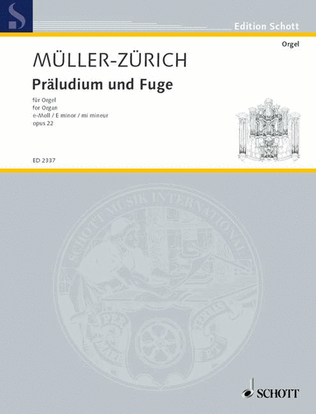 Book cover for Prelude and Fugue in E minor