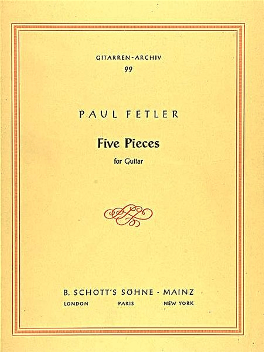 Five Pieces Acoustic Guitar scores gallery preview page 1