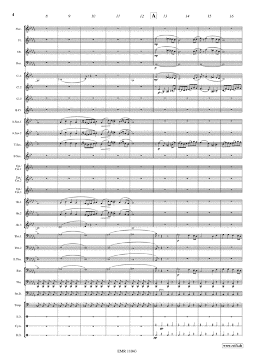 Marche Slave Concert Band scores gallery preview page 5