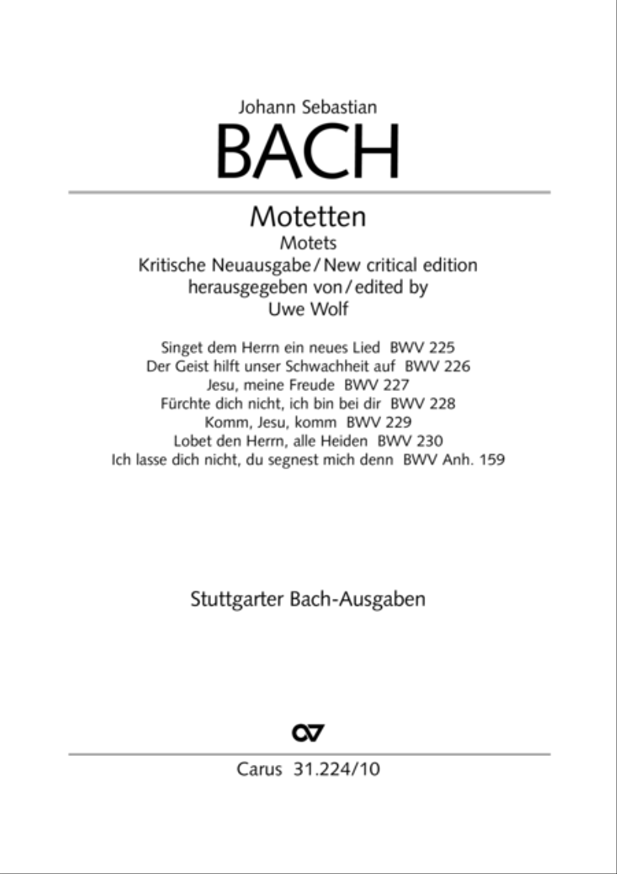 The complete motets (without Bc) Choir scores gallery preview page 2
