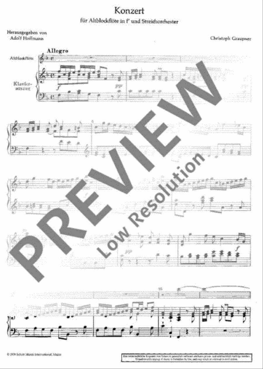 Concerto Alto Recorder scores gallery preview page 4