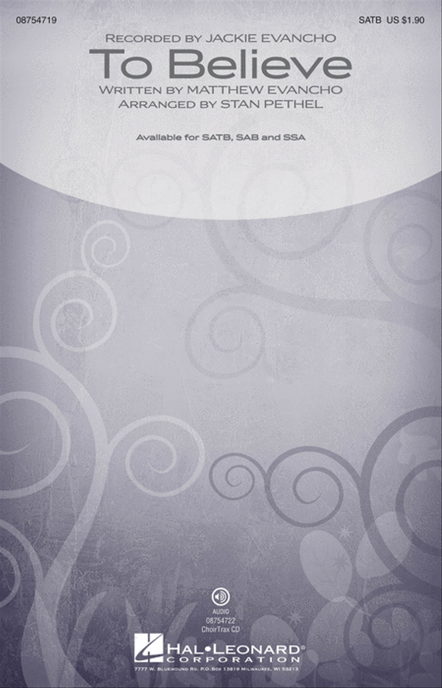 To Believe 3-Part scores gallery preview page 1