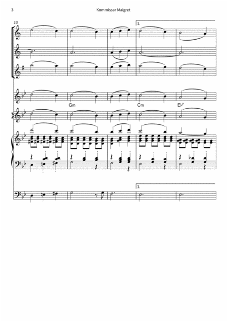 Kommissar Maigret Kommissar Maigret Orchestra scores gallery preview page 5