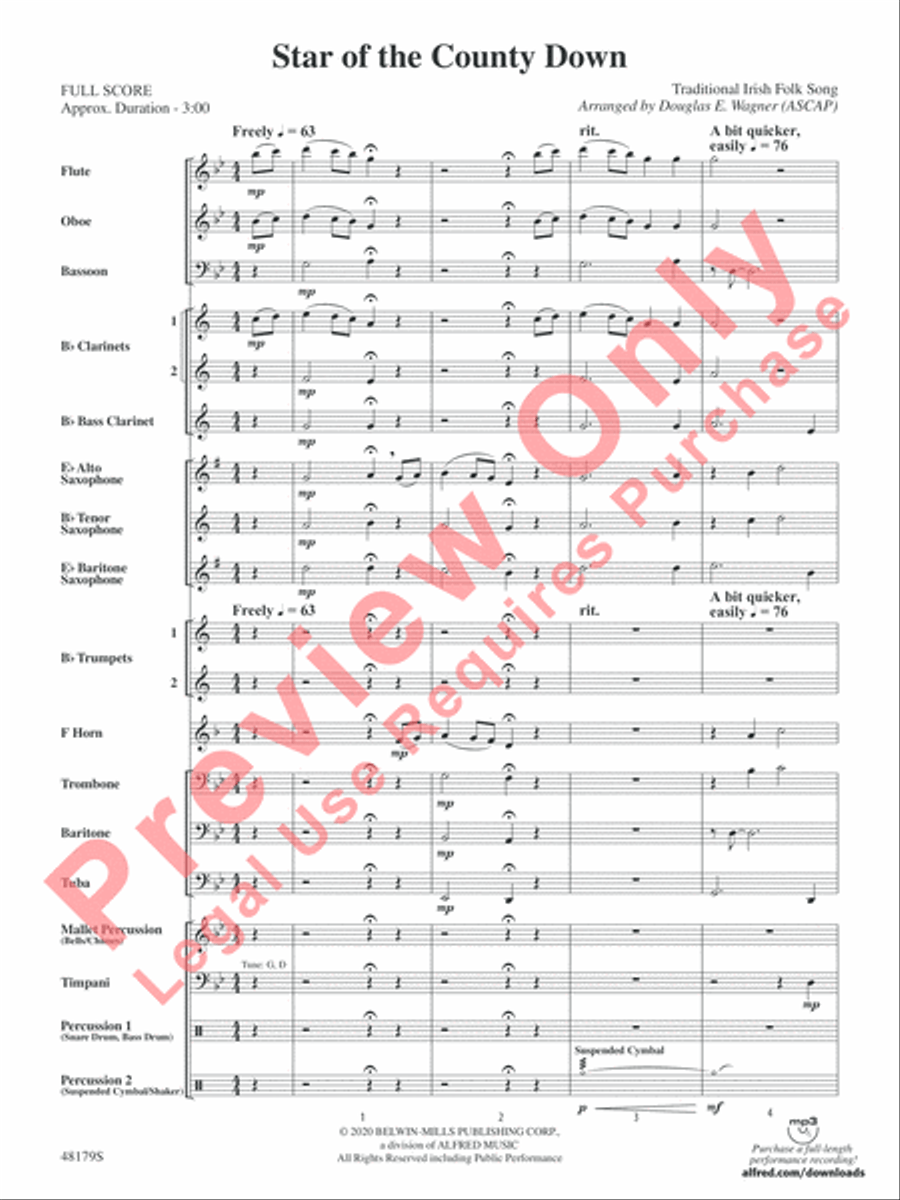 Star of the County Down Concert Band scores gallery preview page 3