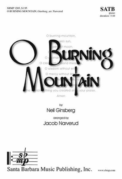 O Burning Mountain - SATB Octavo image number null