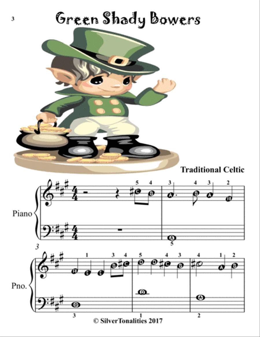 Has Sorrow Thy Young Day’s Shaded for Easy Piano Piano Method scores gallery preview page 5