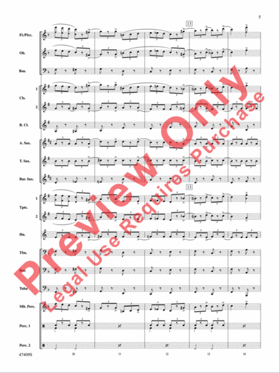 Cuphead Concert Band scores gallery preview page 6
