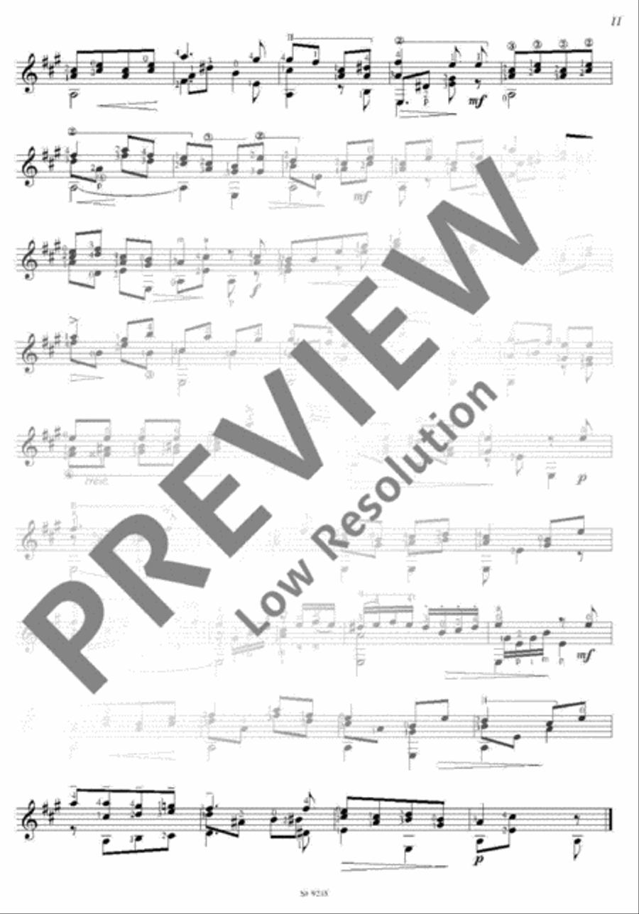 24 Selected Studies Classical Guitar scores gallery preview page 12