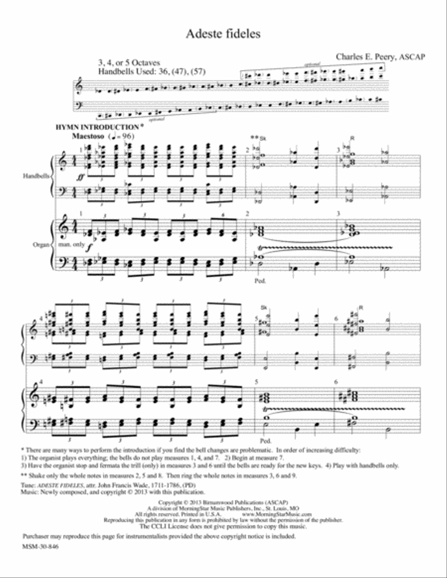Adeste fideles Choir scores gallery preview page 1