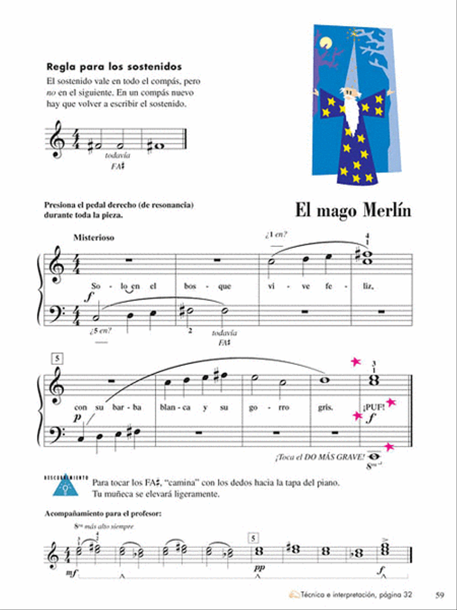 Lecciones y Teoría – Libro Uno de Dos Nivel 2 Piano Method scores gallery preview page 6