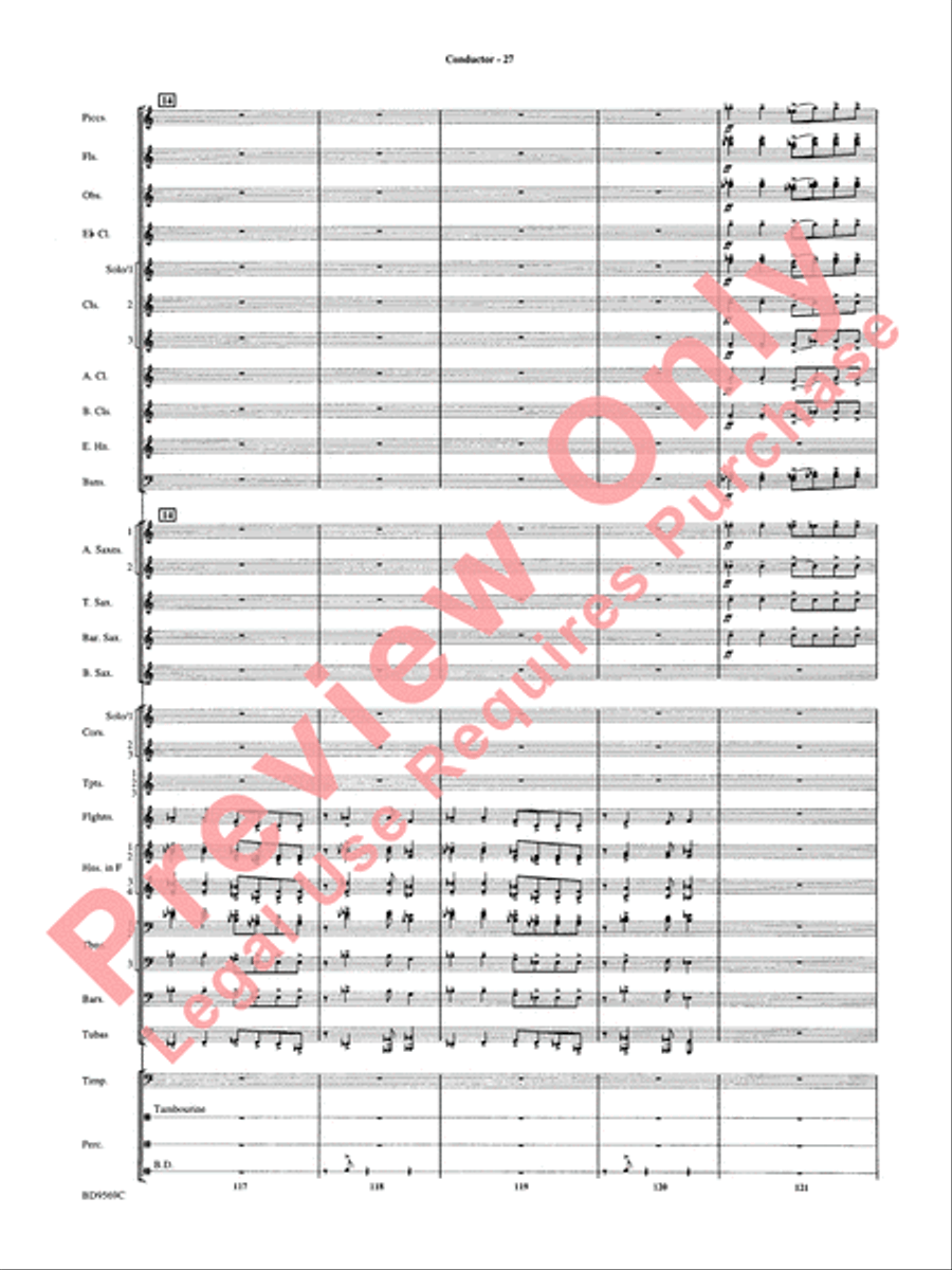 Jericho Concert Band scores gallery preview page 32