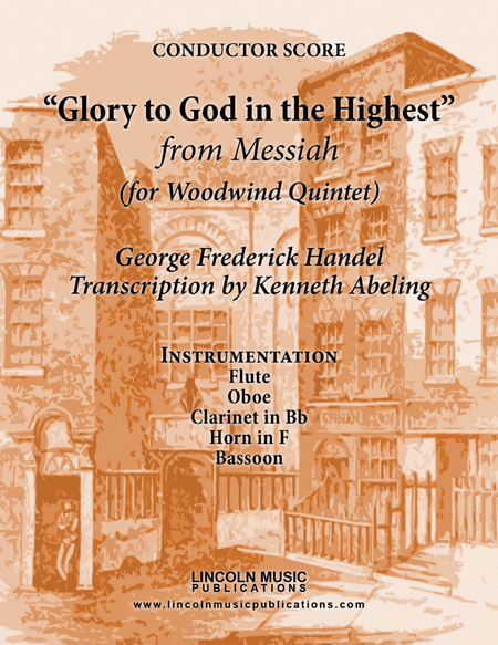 Handel – Glory to God in the Highest from Messiah (for Woodwind Quintet) image number null