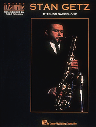 Book cover for Stan Getz – Bb Tenor Saxophone