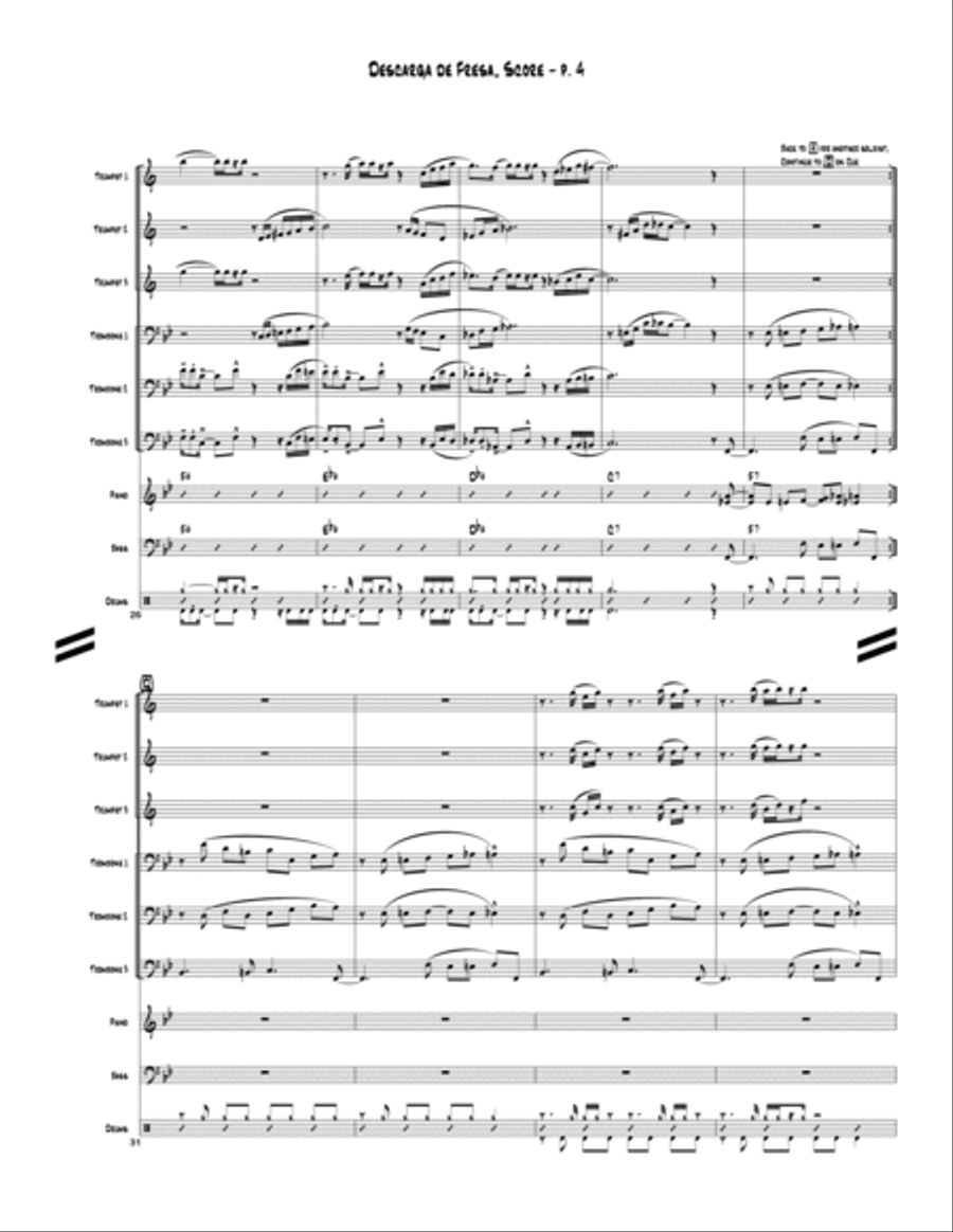 Descarga de Fresa Descarga de Fresa Brass Ensemble scores gallery preview page 5