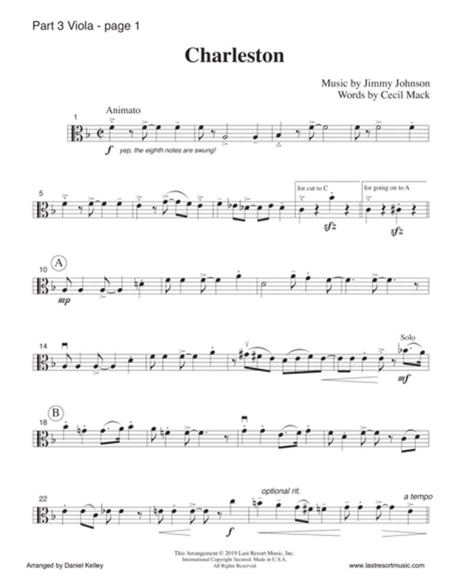 Charleston for String Quartet (or Mixed Quartet) Music for Four