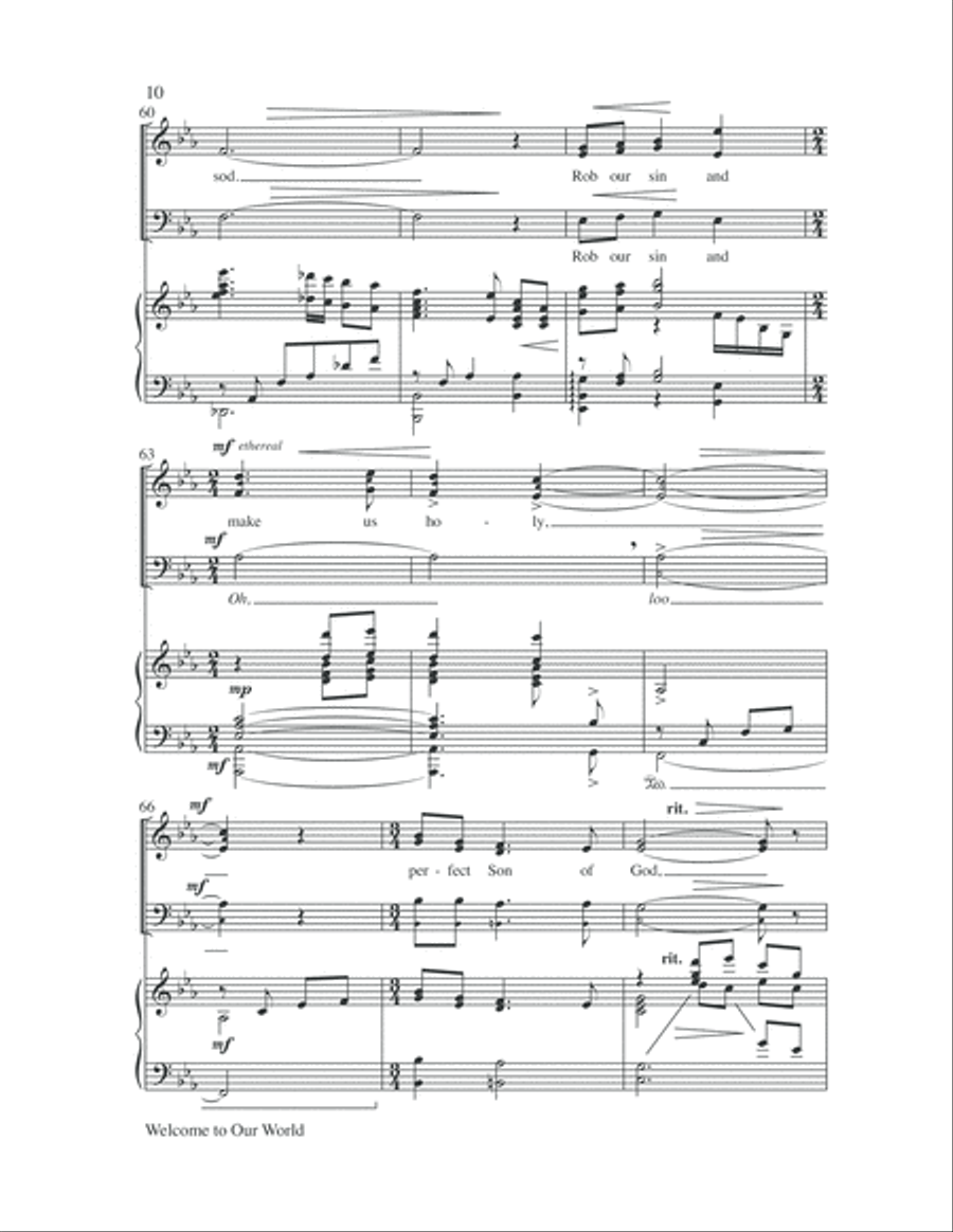 Welcome to Our World 3-Part scores gallery preview page 10