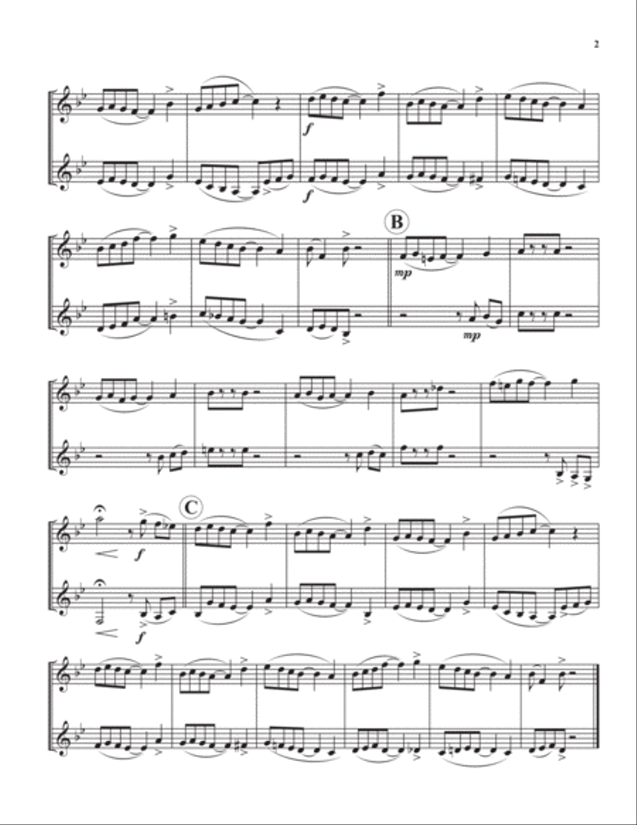 Five Duos for Horn Brass Duet scores gallery preview page 3
