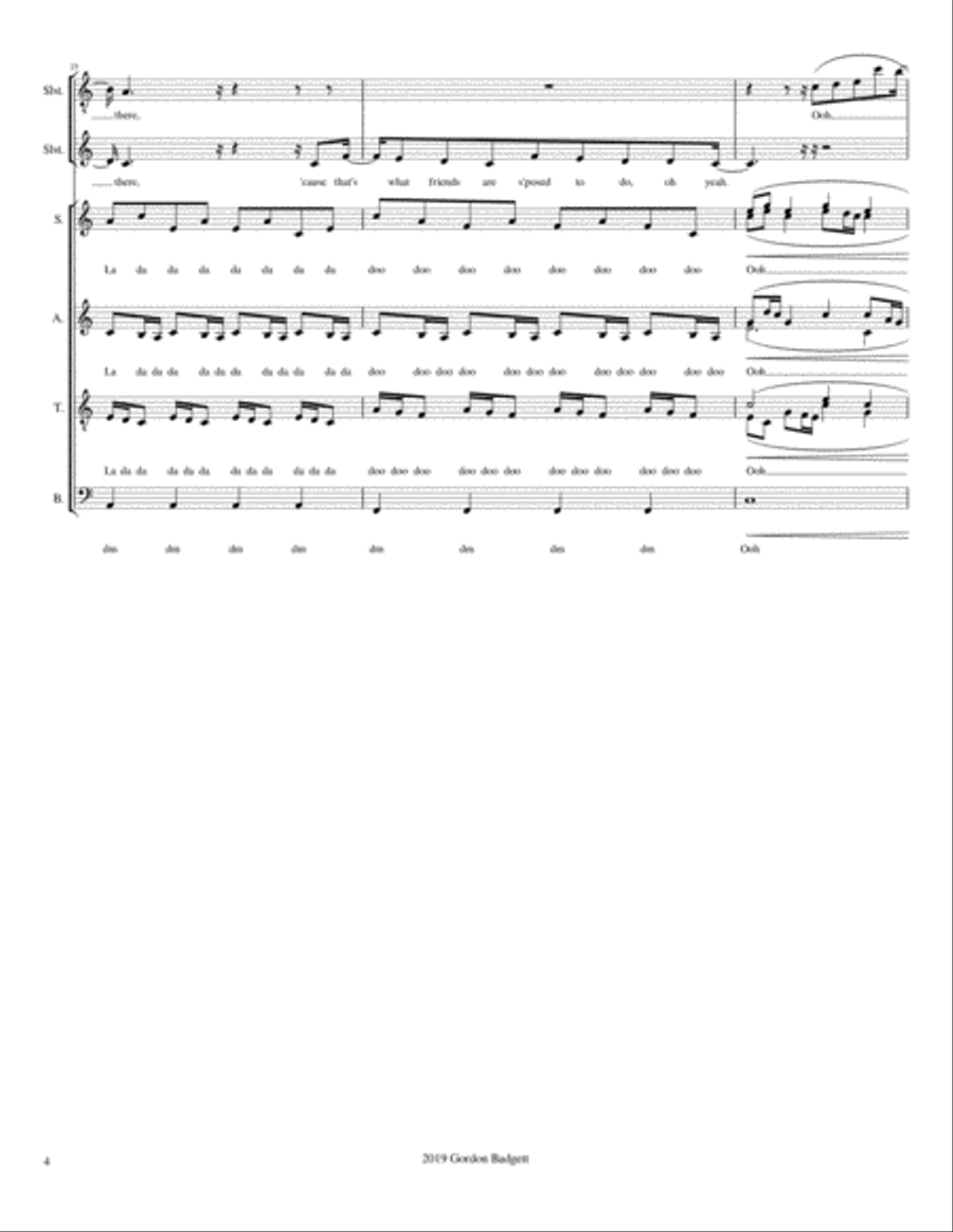 Count On Me A Cappella scores gallery preview page 4