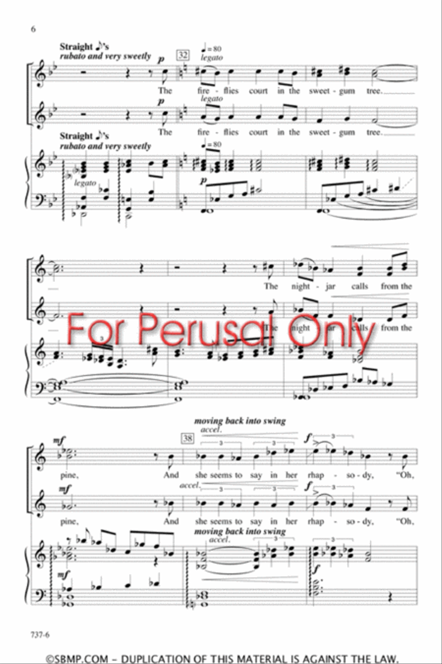 Alley Cat Love Song - SSA Octavo SSA scores gallery preview page 5