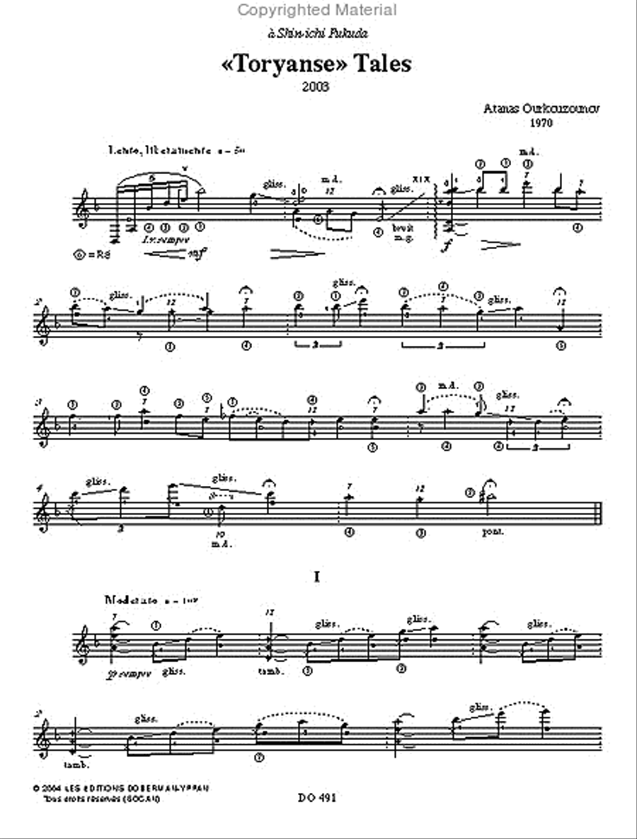 «Toryanse» Tales Classical Guitar scores gallery preview page 2