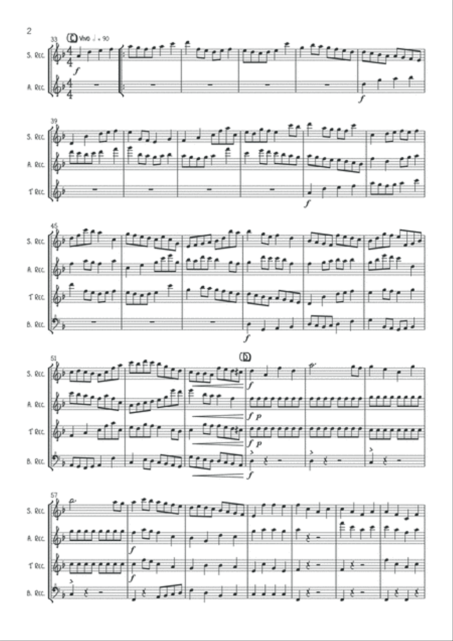Micro Abertura - Micro Overture - Overture in D minor Small Ensemble scores gallery preview page 4